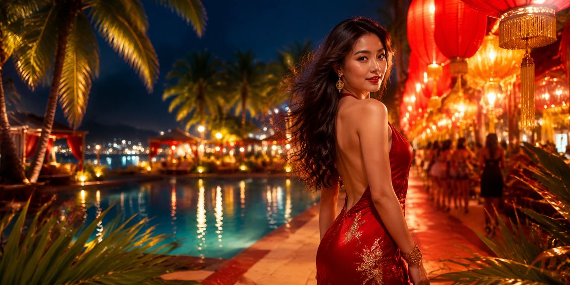Chợ đêm Nha Trang gợi bối cảnh giải trí và đọc điều khoản trên mobile